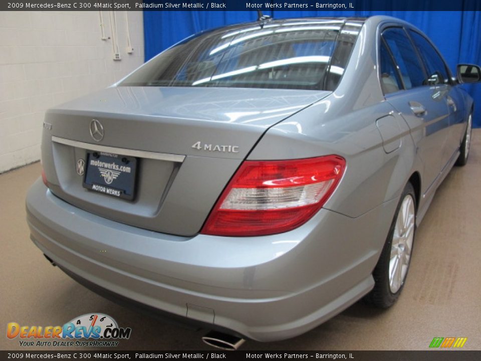 2009 Mercedes-Benz C 300 4Matic Sport Palladium Silver Metallic / Black Photo #7