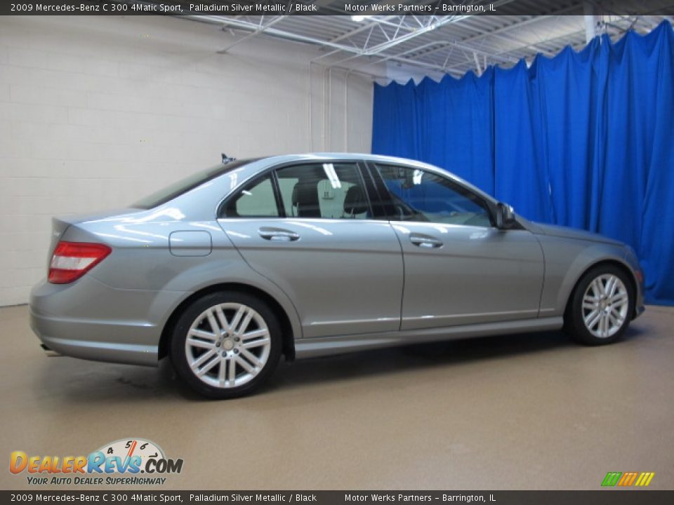 2009 Mercedes-Benz C 300 4Matic Sport Palladium Silver Metallic / Black Photo #8