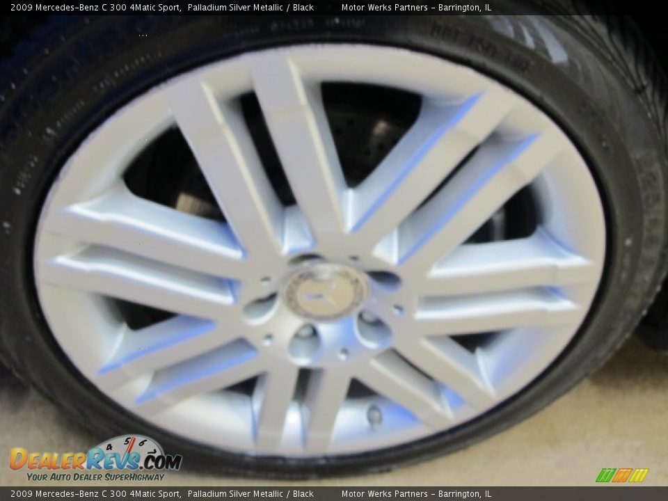 2009 Mercedes-Benz C 300 4Matic Sport Palladium Silver Metallic / Black Photo #14