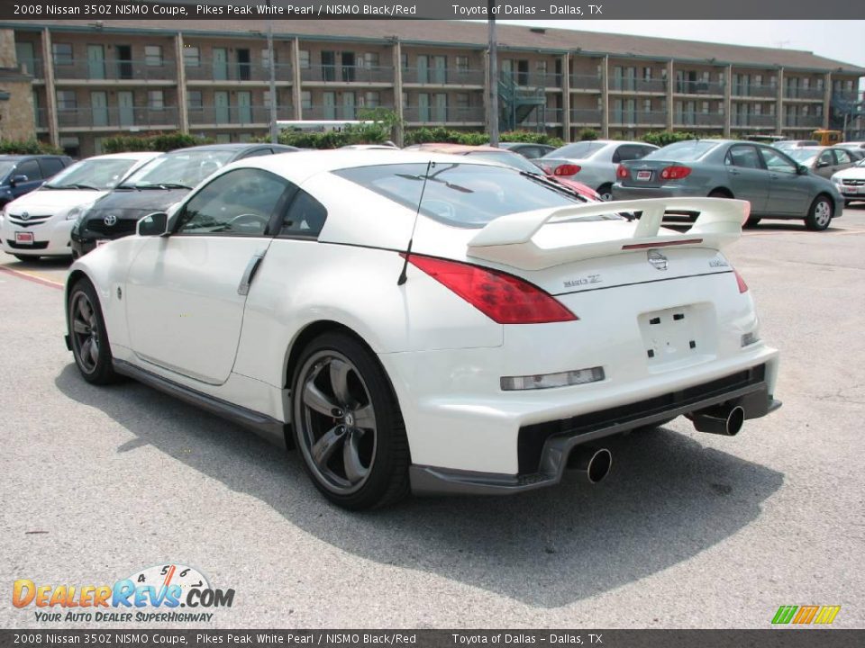 2008 Nissan 350Z NISMO Coupe Pikes Peak White Pearl / NISMO Black/Red Photo #8