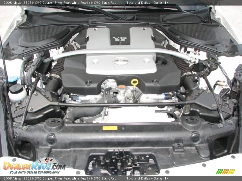 2008 Nissan 350Z NISMO Coupe Pikes Peak White Pearl / NISMO Black/Red Photo #12