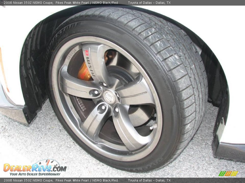 2008 Nissan 350Z NISMO Coupe Pikes Peak White Pearl / NISMO Black/Red Photo #14