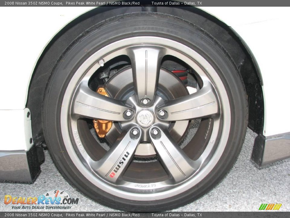 2008 Nissan 350Z NISMO Coupe Pikes Peak White Pearl / NISMO Black/Red Photo #15