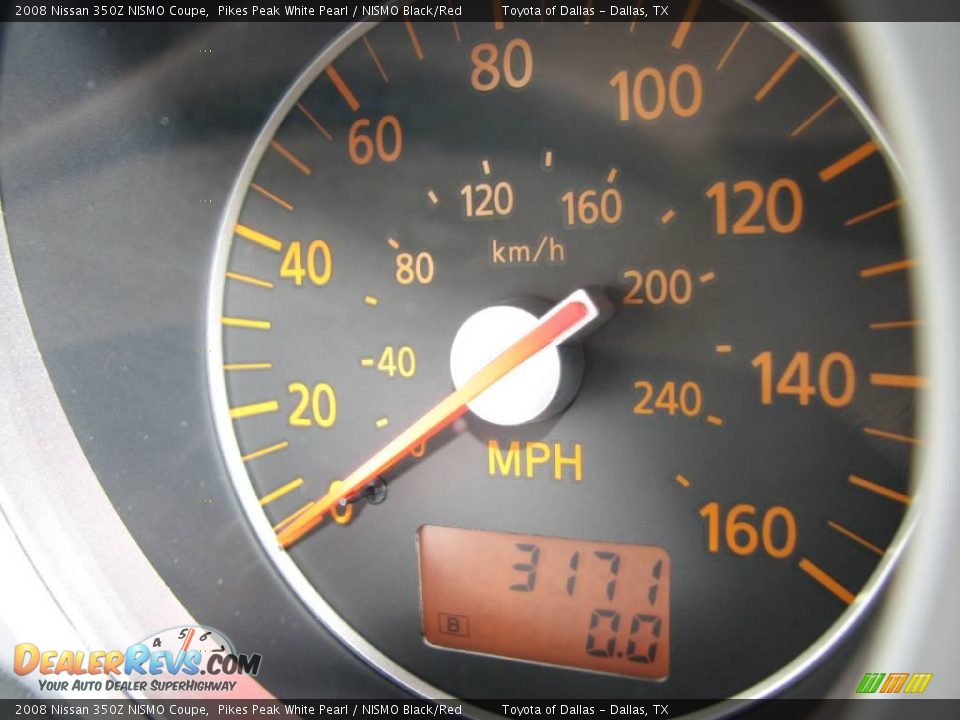 2008 Nissan 350Z NISMO Coupe Pikes Peak White Pearl / NISMO Black/Red Photo #16