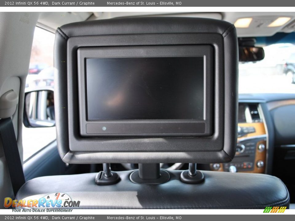 2012 Infiniti QX 56 4WD Dark Currant / Graphite Photo #6