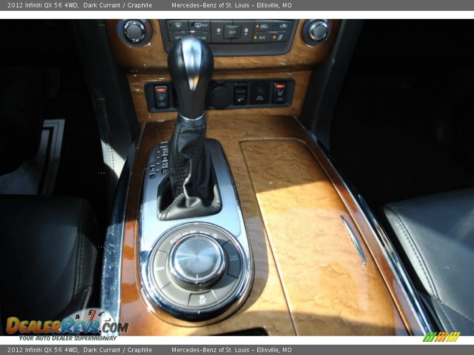 2012 Infiniti QX 56 4WD Dark Currant / Graphite Photo #7