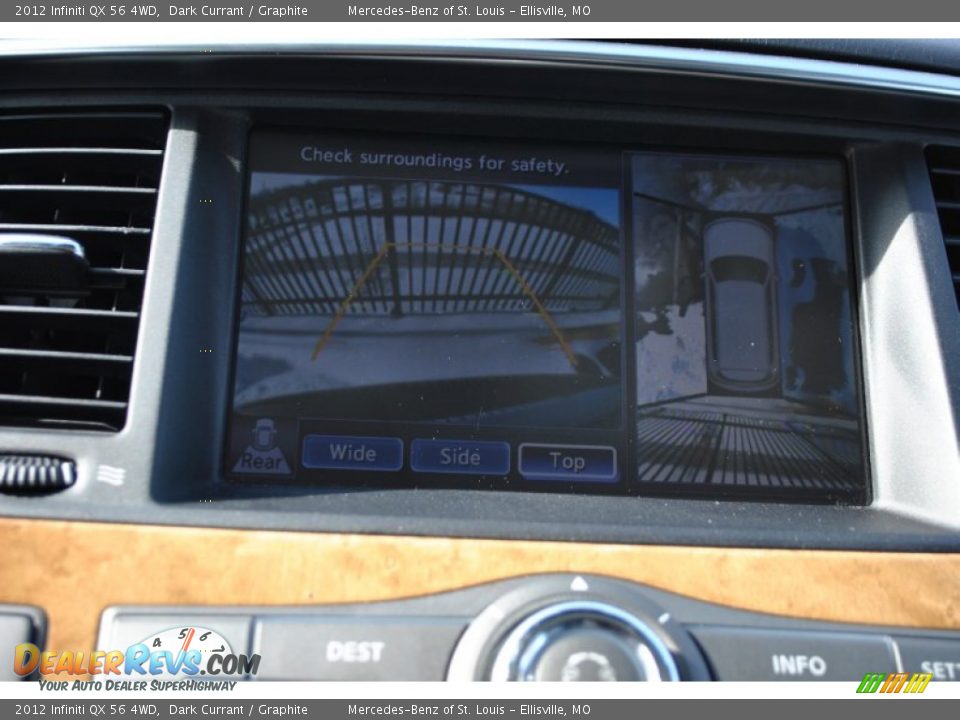 2012 Infiniti QX 56 4WD Dark Currant / Graphite Photo #14