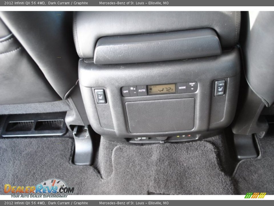 2012 Infiniti QX 56 4WD Dark Currant / Graphite Photo #18