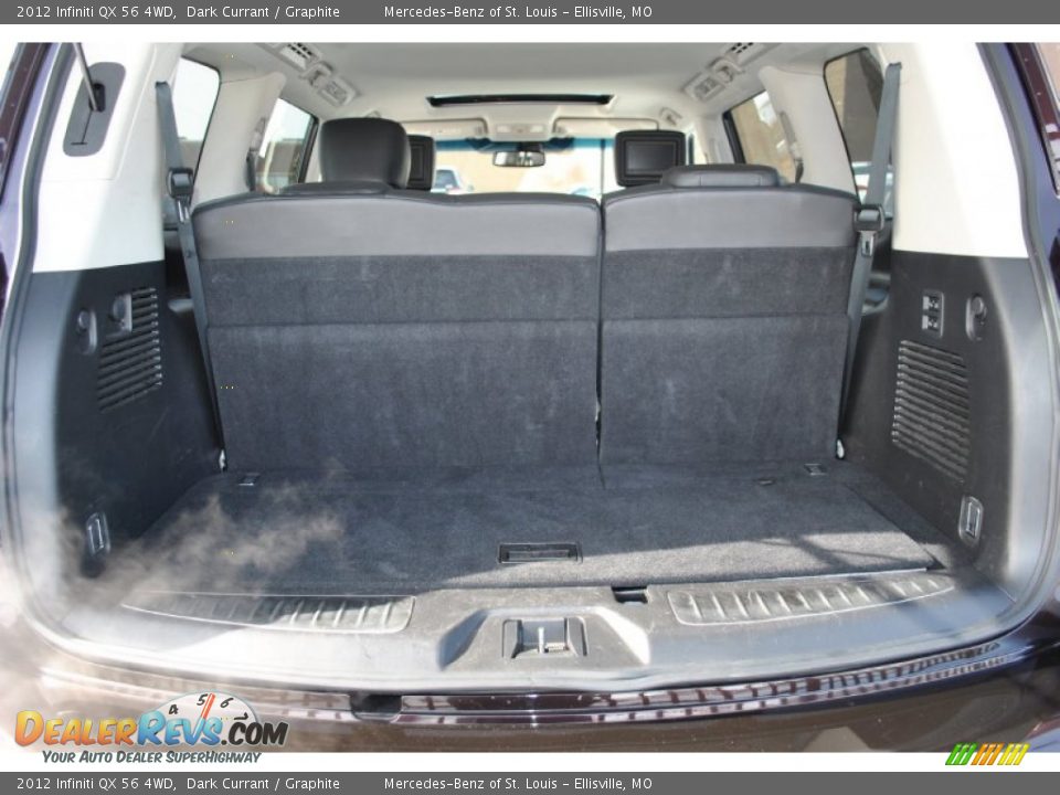 2012 Infiniti QX 56 4WD Dark Currant / Graphite Photo #19