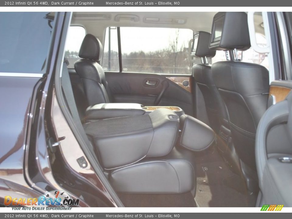 2012 Infiniti QX 56 4WD Dark Currant / Graphite Photo #21