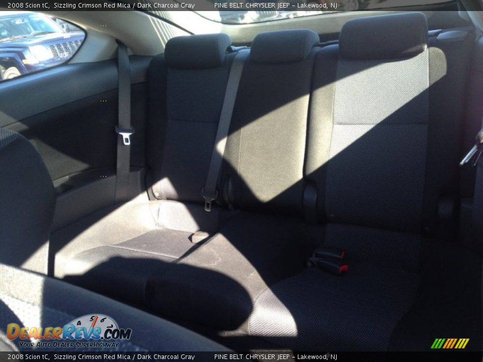 2008 Scion tC Sizzling Crimson Red Mica / Dark Charcoal Gray Photo #13