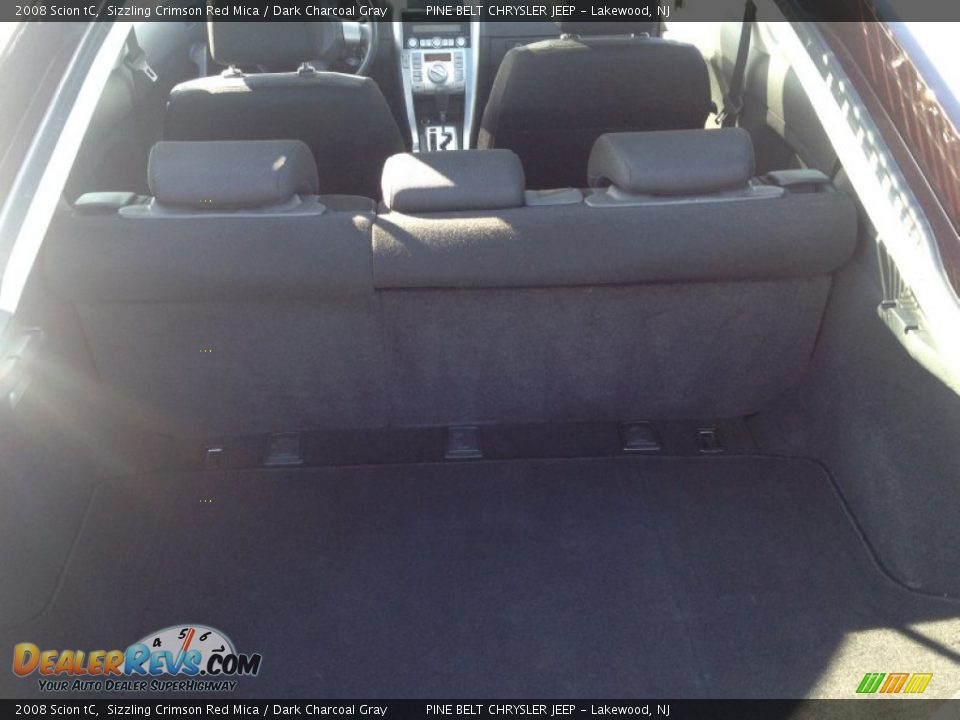 2008 Scion tC Sizzling Crimson Red Mica / Dark Charcoal Gray Photo #17