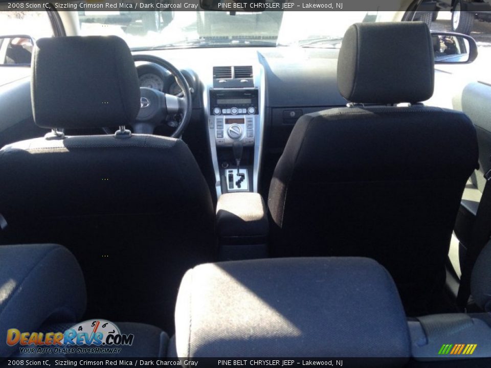 2008 Scion tC Sizzling Crimson Red Mica / Dark Charcoal Gray Photo #18