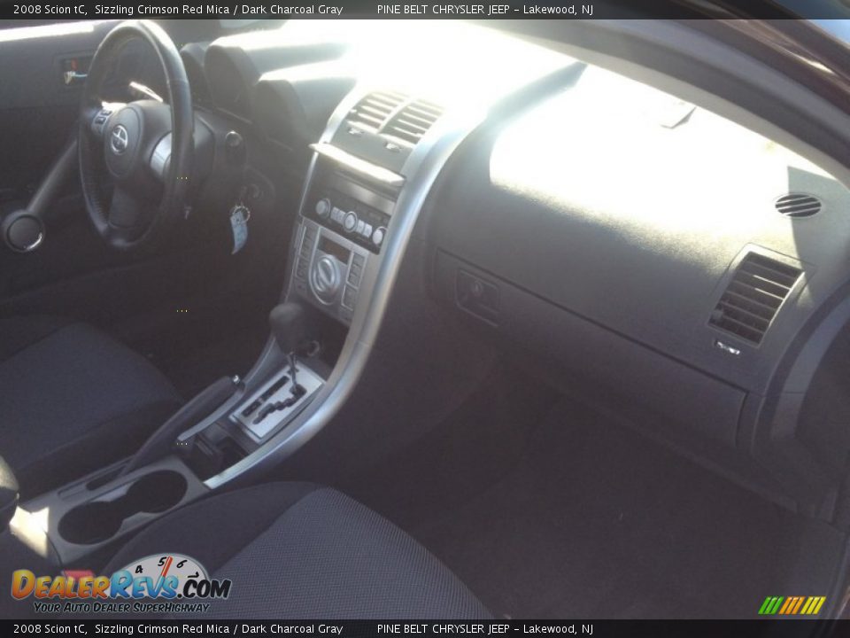 2008 Scion tC Sizzling Crimson Red Mica / Dark Charcoal Gray Photo #26
