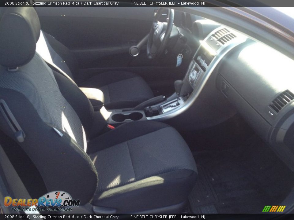 2008 Scion tC Sizzling Crimson Red Mica / Dark Charcoal Gray Photo #27