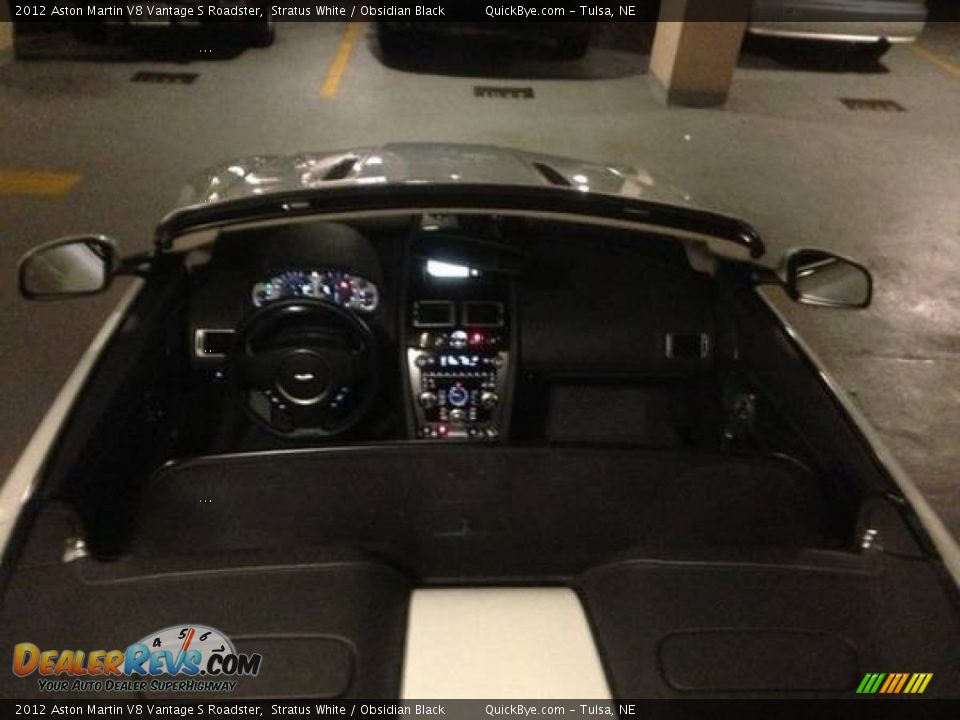 2012 Aston Martin V8 Vantage S Roadster Stratus White / Obsidian Black Photo #5
