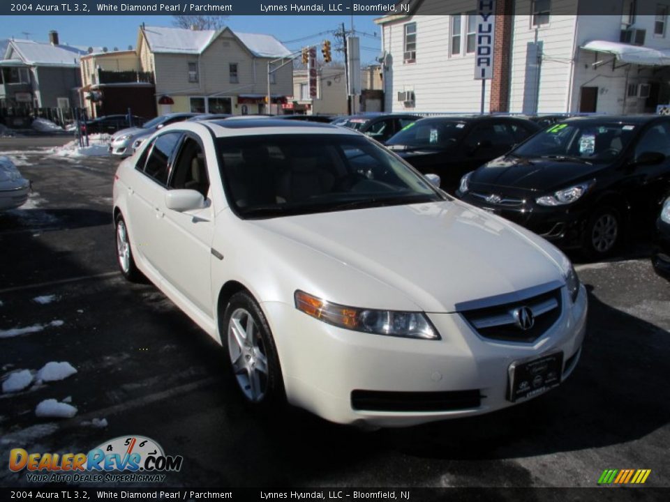 2004 Acura TL 3.2 White Diamond Pearl / Parchment Photo #1