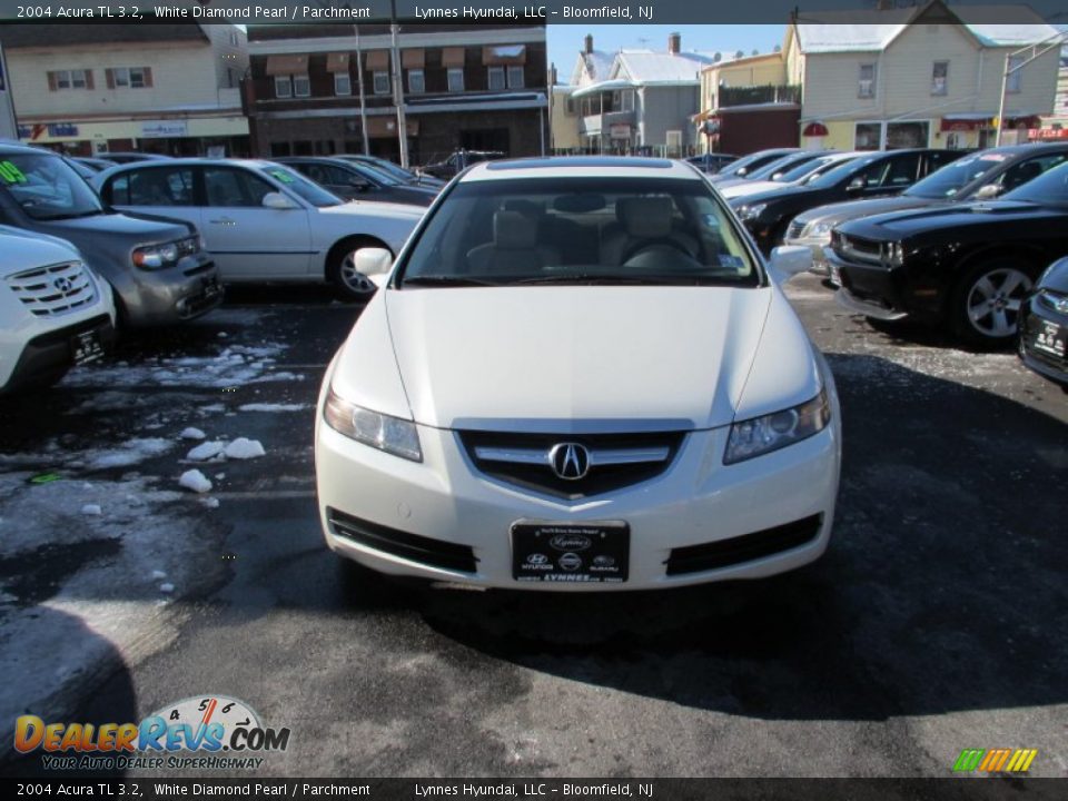 2004 Acura TL 3.2 White Diamond Pearl / Parchment Photo #2