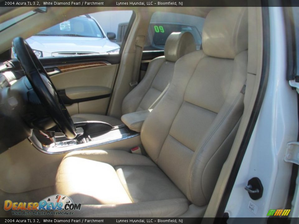 2004 Acura TL 3.2 White Diamond Pearl / Parchment Photo #8