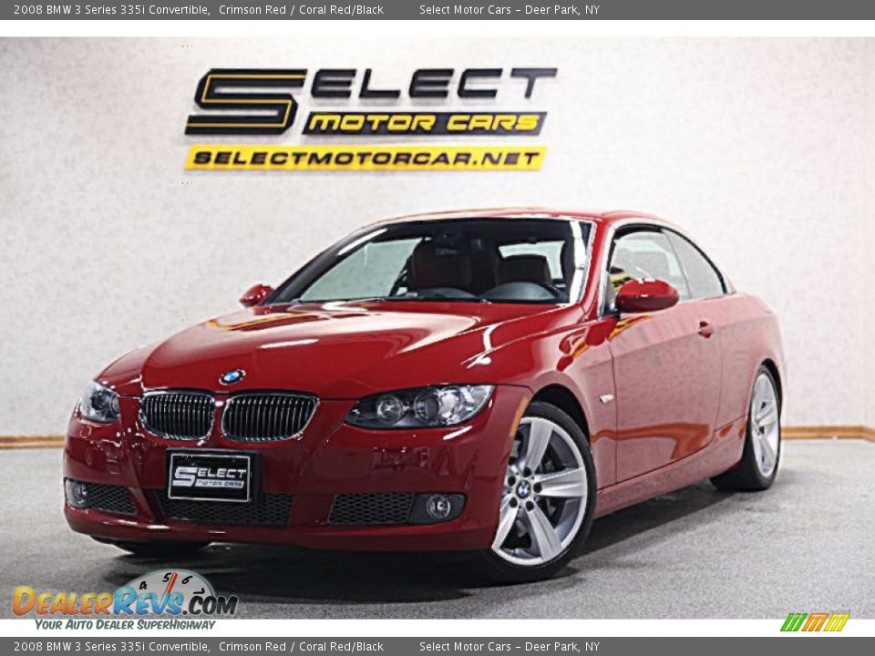 2008 BMW 3 Series 335i Convertible Crimson Red / Coral Red/Black Photo #1