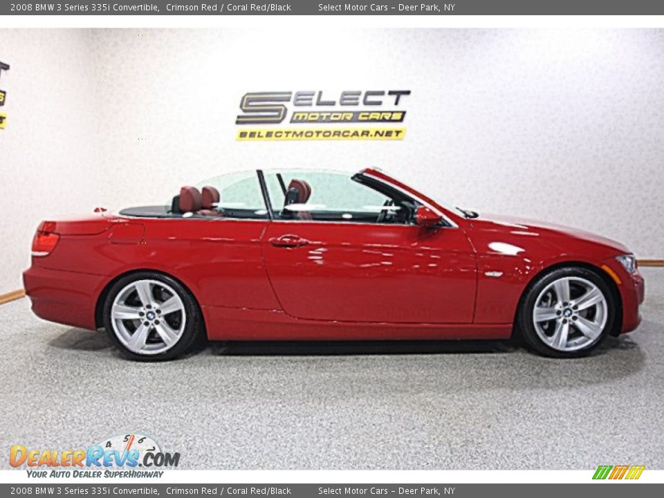 2008 BMW 3 Series 335i Convertible Crimson Red / Coral Red/Black Photo #5