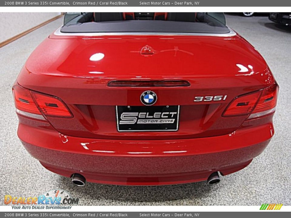 2008 BMW 3 Series 335i Convertible Crimson Red / Coral Red/Black Photo #6