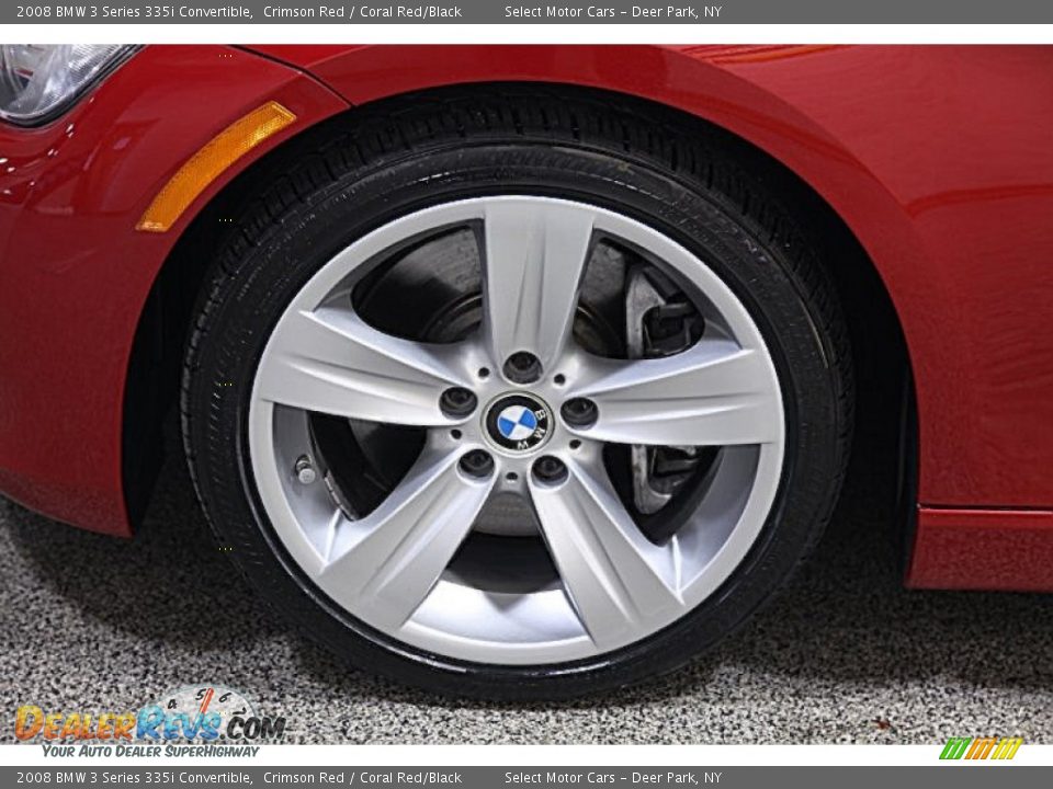 2008 BMW 3 Series 335i Convertible Crimson Red / Coral Red/Black Photo #7