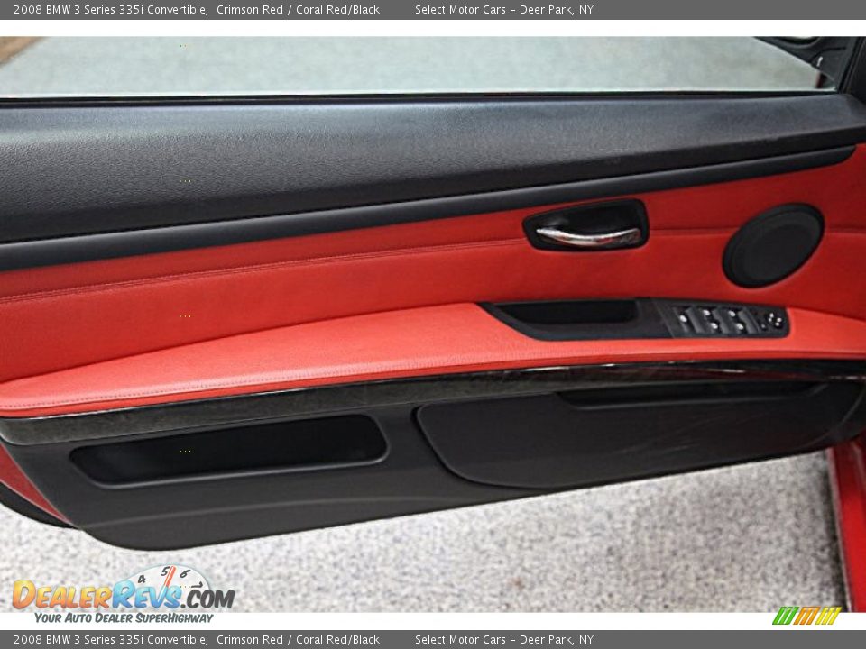 2008 BMW 3 Series 335i Convertible Crimson Red / Coral Red/Black Photo #8