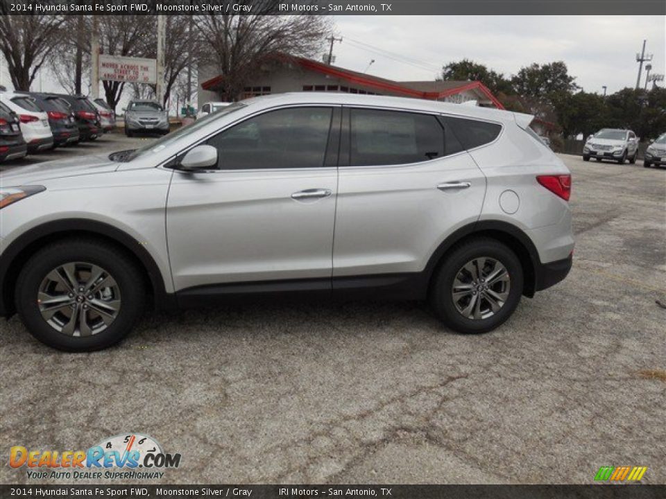 2014 Hyundai Santa Fe Sport FWD Moonstone Silver / Gray Photo #3