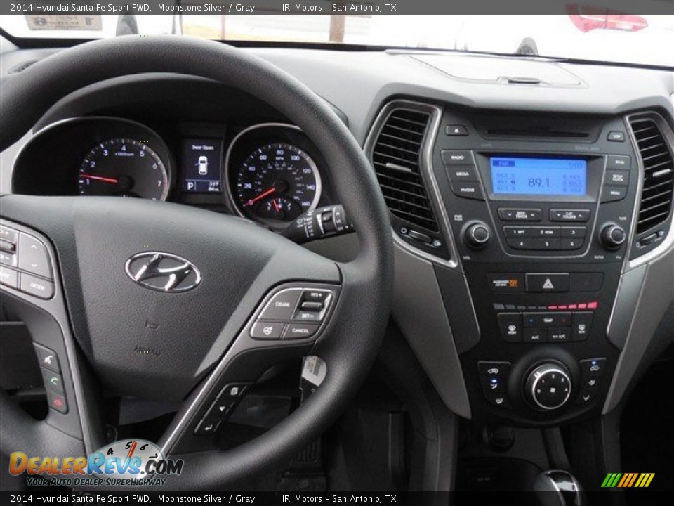 2014 Hyundai Santa Fe Sport FWD Moonstone Silver / Gray Photo #8