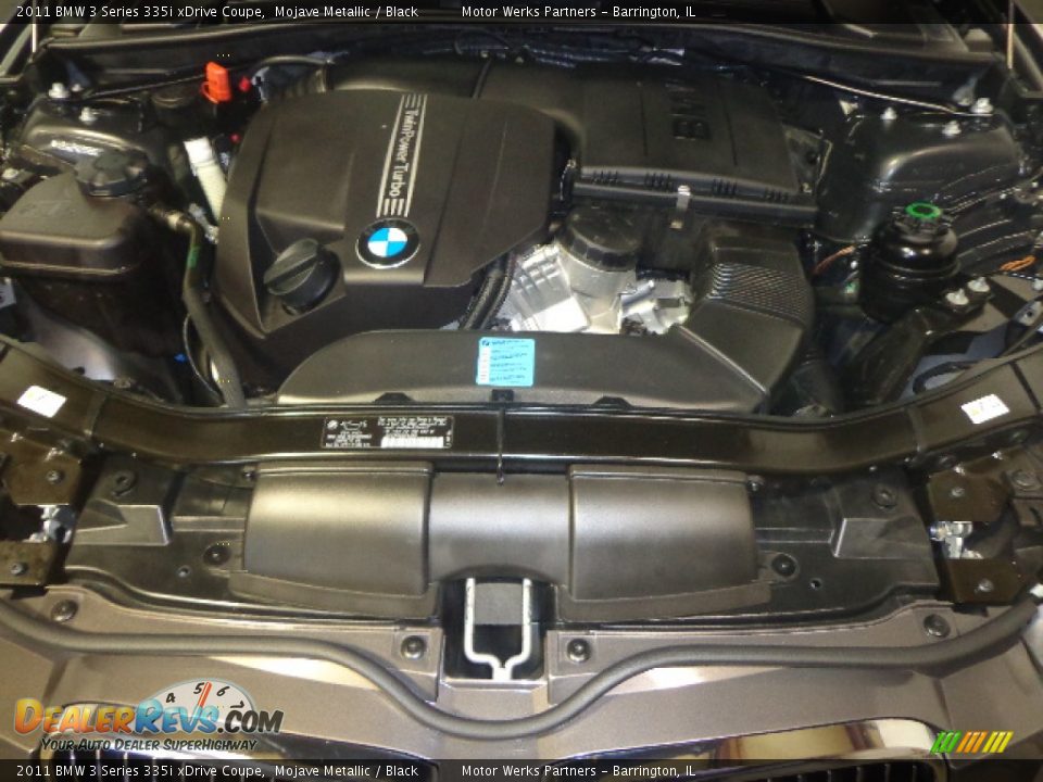 2011 BMW 3 Series 335i xDrive Coupe Mojave Metallic / Black Photo #19