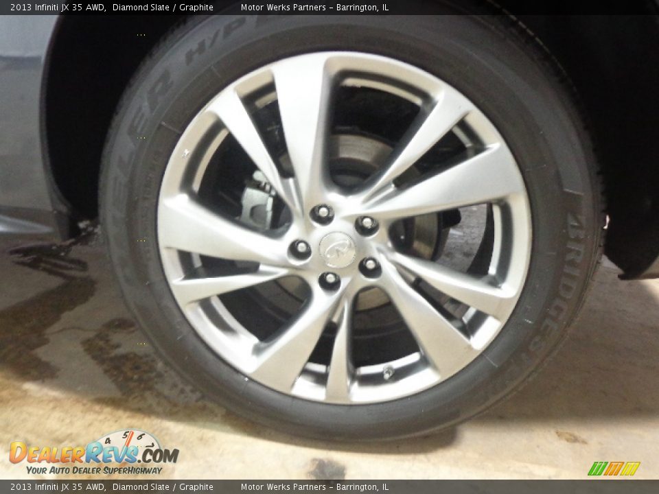 2013 Infiniti JX 35 AWD Diamond Slate / Graphite Photo #13