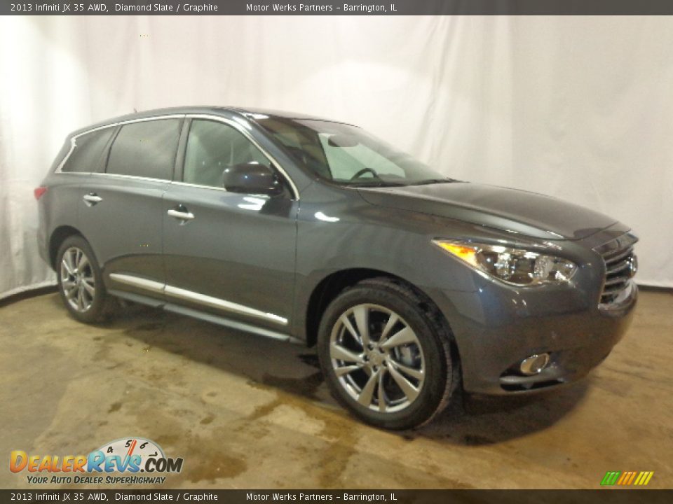 2013 Infiniti JX 35 AWD Diamond Slate / Graphite Photo #18