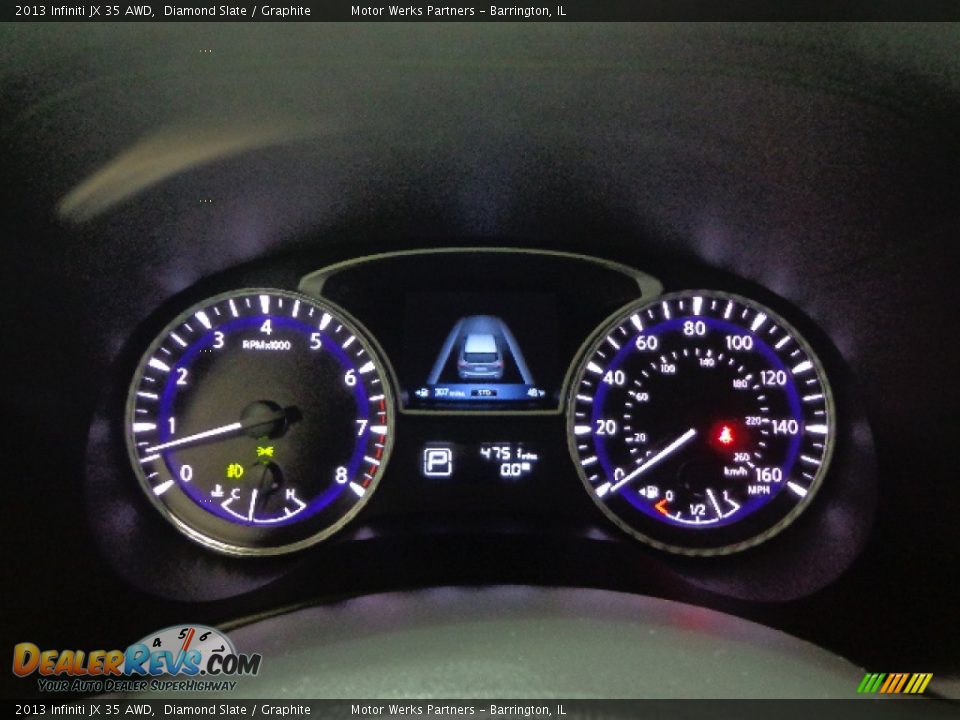 2013 Infiniti JX 35 AWD Gauges Photo #20