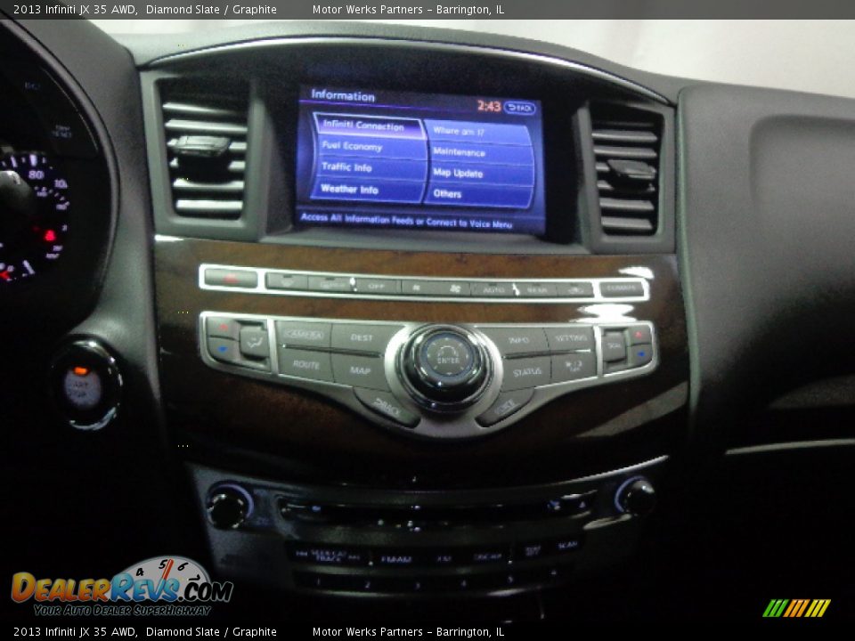 2013 Infiniti JX 35 AWD Diamond Slate / Graphite Photo #21