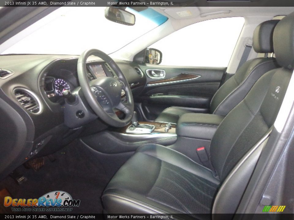 2013 Infiniti JX 35 AWD Diamond Slate / Graphite Photo #24
