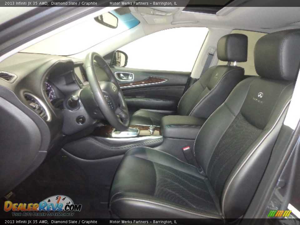 2013 Infiniti JX 35 AWD Diamond Slate / Graphite Photo #25