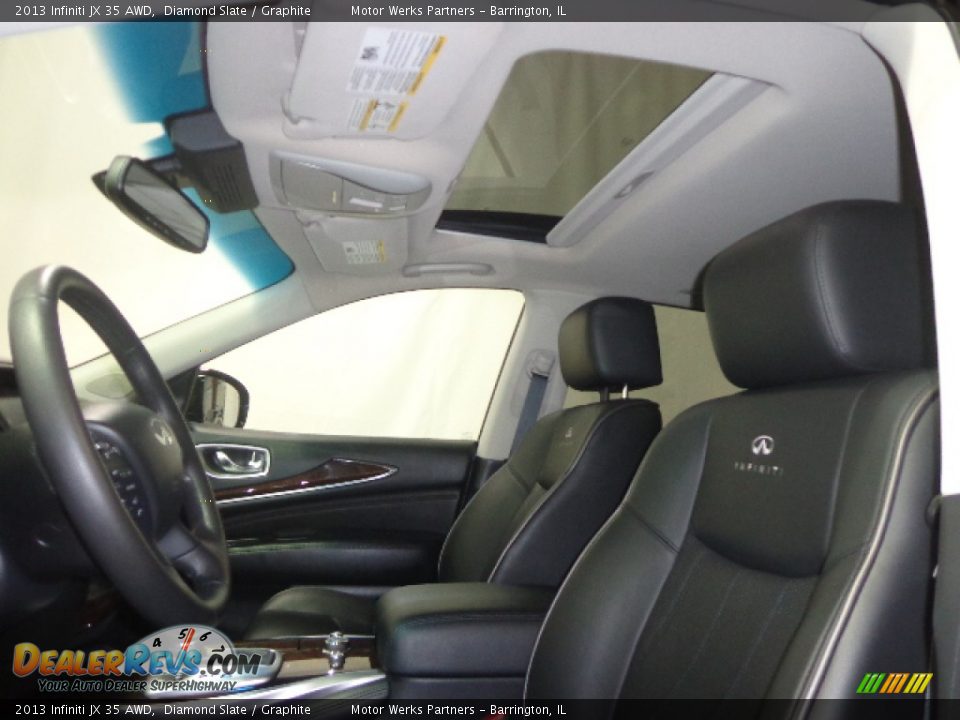 2013 Infiniti JX 35 AWD Diamond Slate / Graphite Photo #26