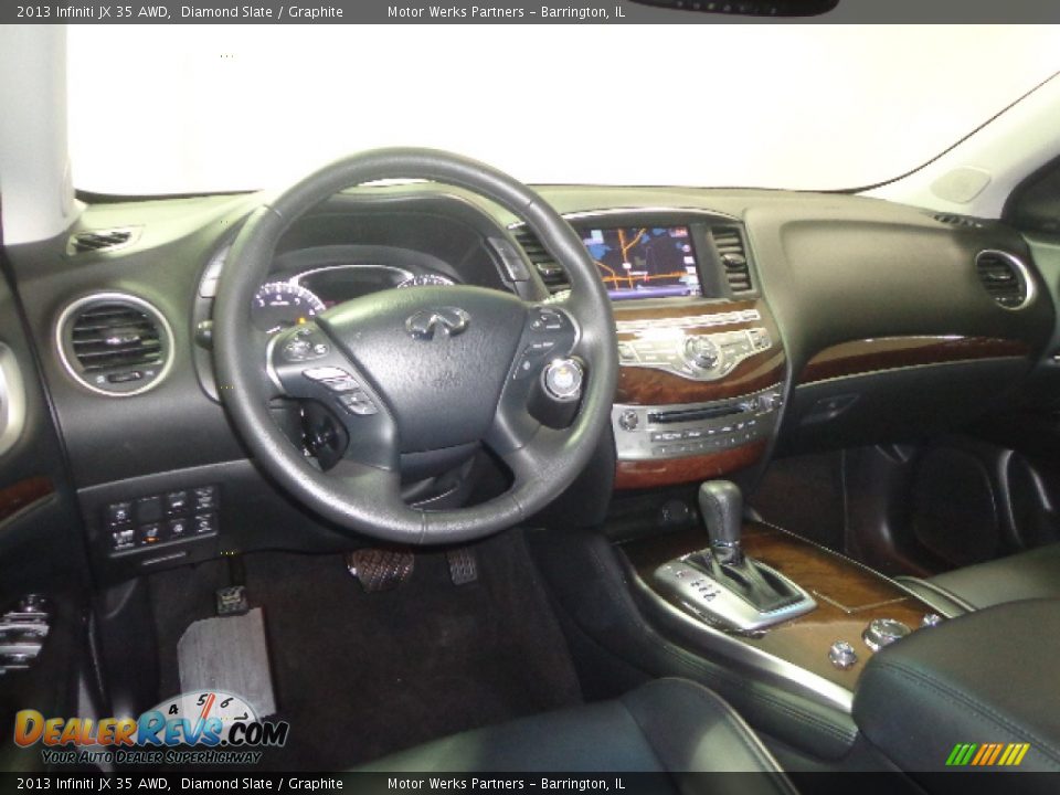 2013 Infiniti JX 35 AWD Diamond Slate / Graphite Photo #27