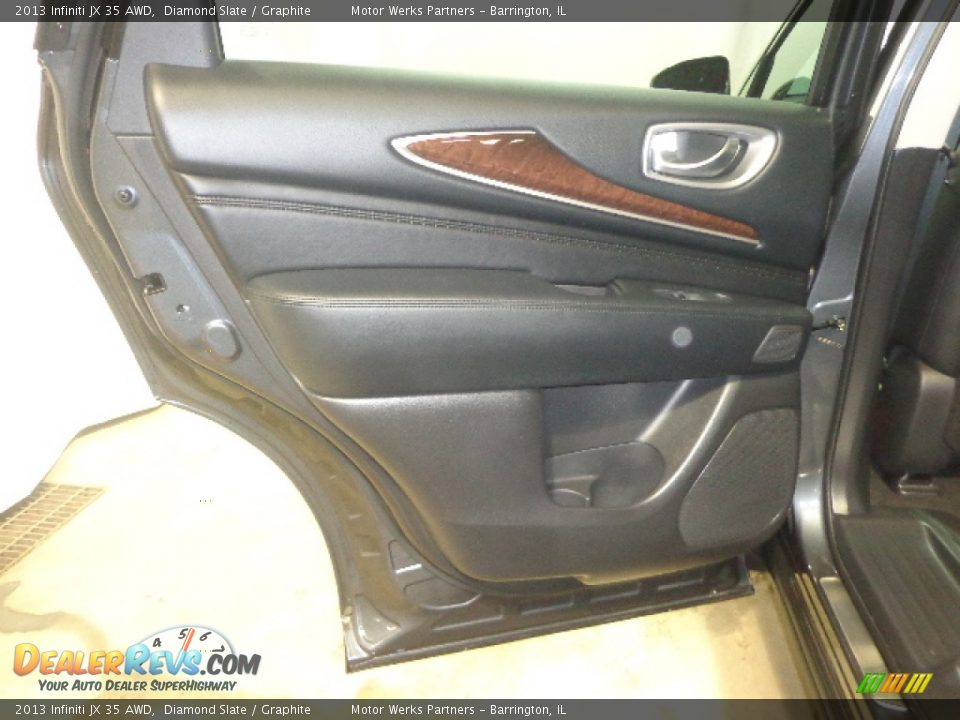 2013 Infiniti JX 35 AWD Diamond Slate / Graphite Photo #28