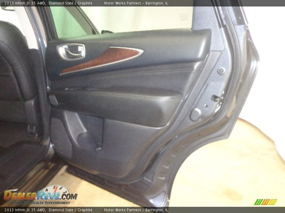 2013 Infiniti JX 35 AWD Diamond Slate / Graphite Photo #31