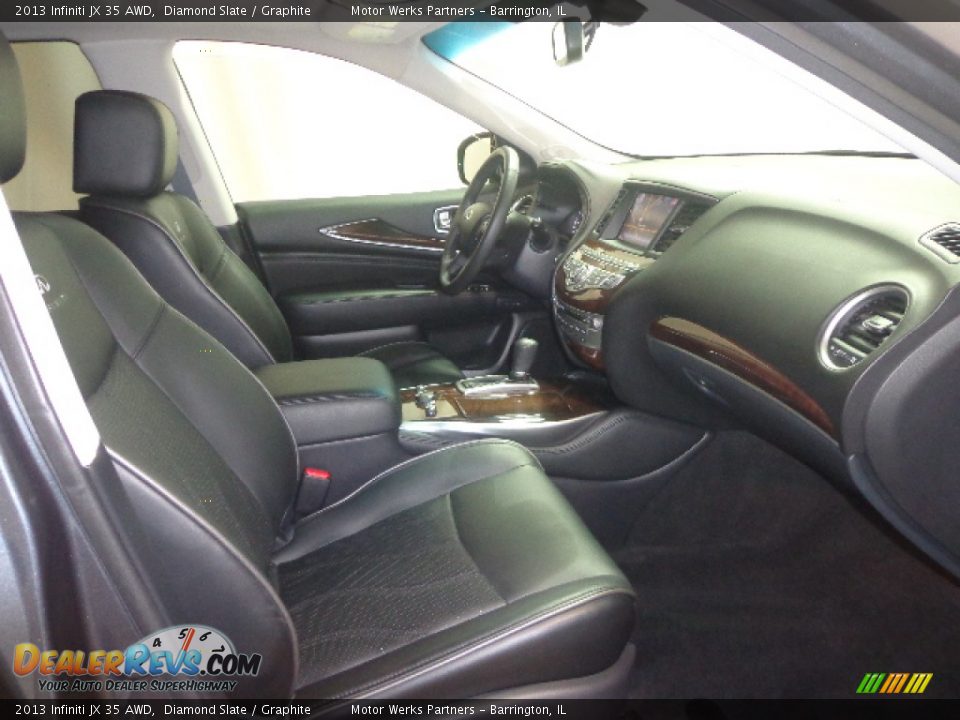 2013 Infiniti JX 35 AWD Diamond Slate / Graphite Photo #34