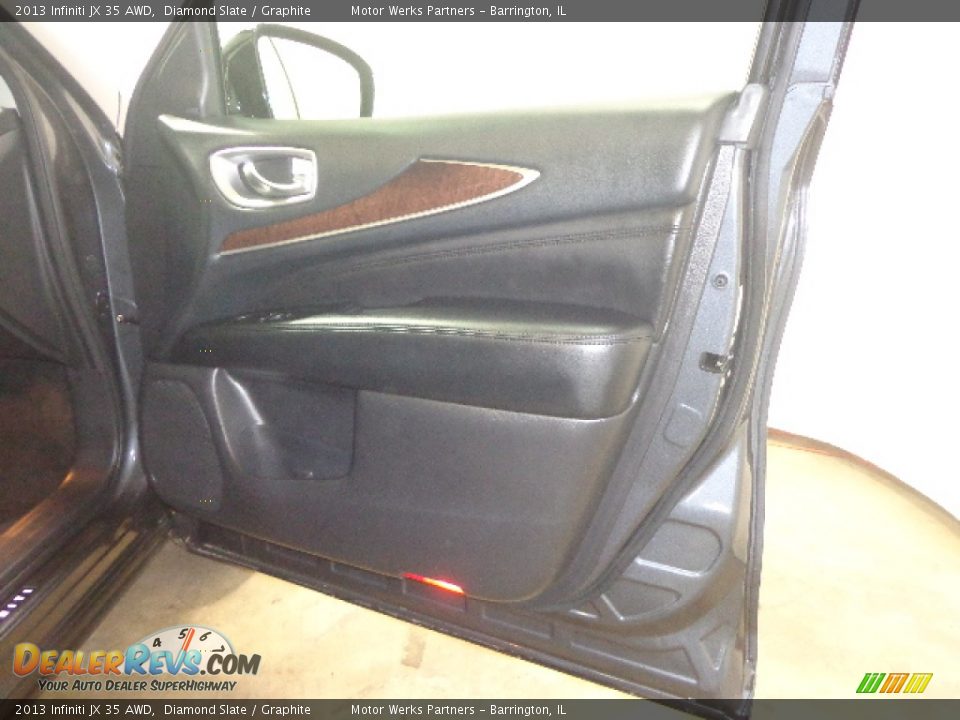 2013 Infiniti JX 35 AWD Diamond Slate / Graphite Photo #35