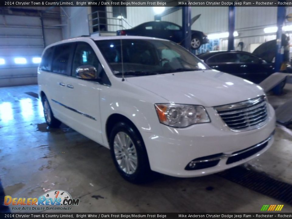 2014 Chrysler Town & Country Limited Bright White / Dark Frost Beige/Medium Frost Beige Photo #1