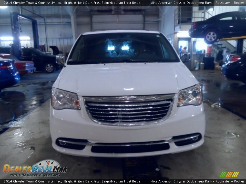 2014 Chrysler Town & Country Limited Bright White / Dark Frost Beige/Medium Frost Beige Photo #2