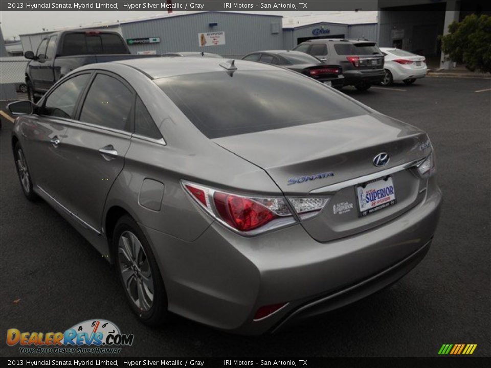 2013 Hyundai Sonata Hybrid Limited Hyper Silver Metallic / Gray Photo #4