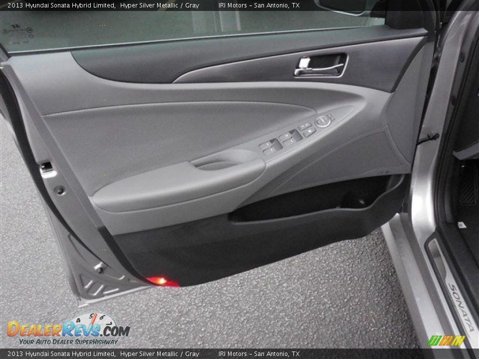2013 Hyundai Sonata Hybrid Limited Hyper Silver Metallic / Gray Photo #5