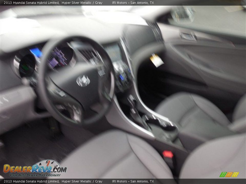 2013 Hyundai Sonata Hybrid Limited Hyper Silver Metallic / Gray Photo #6