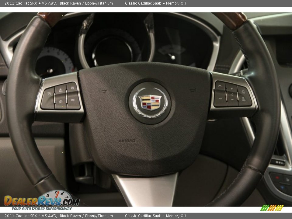 2011 Cadillac SRX 4 V6 AWD Black Raven / Ebony/Titanium Photo #7