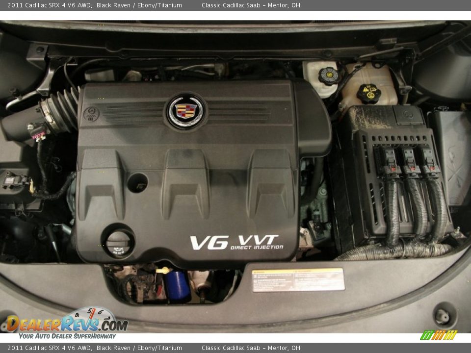 2011 Cadillac SRX 4 V6 AWD Black Raven / Ebony/Titanium Photo #18
